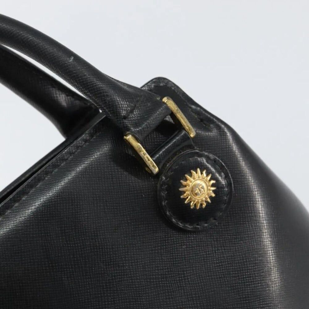 Versace Vintage Leather Black Leather Handbag - Picture 12 of 16